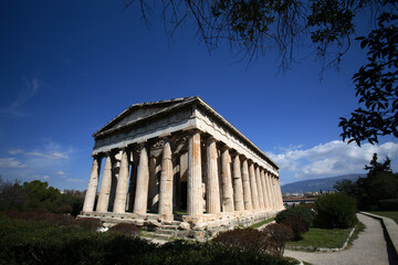 The temple of hephaistos at athenian agora, Athens, Greece - obrazy, fototapety, plakaty