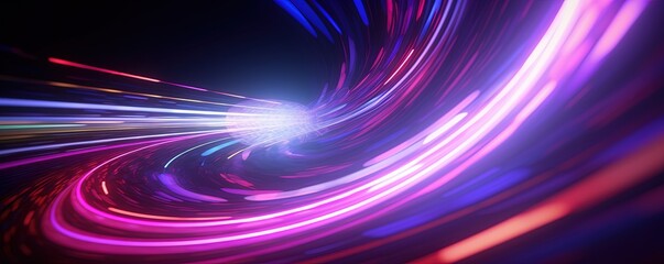 abstract futuristic background with pink blue glowing neon moving high speed wave lines and bokeh lights. Data transfer concept Fantastic wallpaper