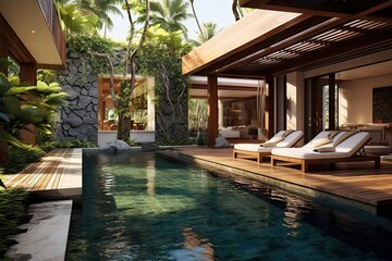 Private pool outdoor in bali © twilight mist