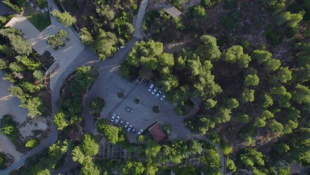 Mount Herzl Jerusalem - the military cemetery - top down view