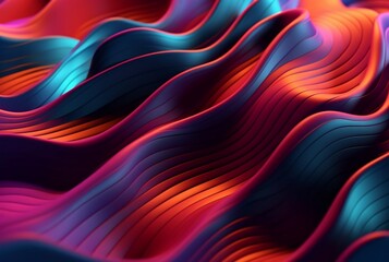 Obraz premium colorful 3d modern abstract background. generative ai