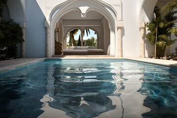 Private pool, side view