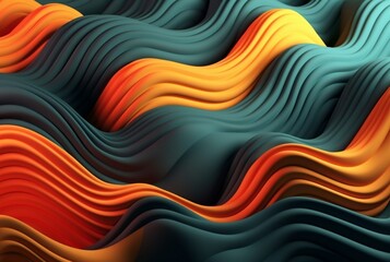 colorful 3d modern abstract background. generative ai