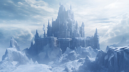 Fantasy frozen tower