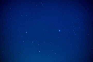 Night dark sky with bright stars