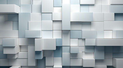 White modern abstract geometric pattern background. Created with Generative AI