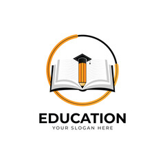 Education logo design vector template