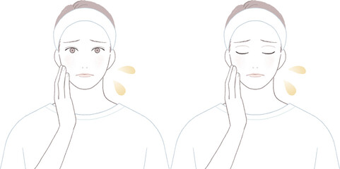 脂性肌に悩む男性