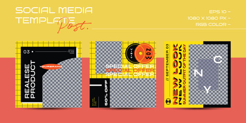 90s social media set design. Abstract retro aesthetic groovy backgrounds pack