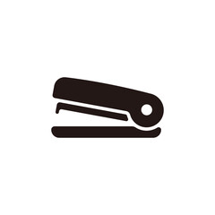 Stapler icon.Flat silhouette version.
