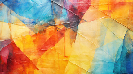 Colourful abstract folds and creases background