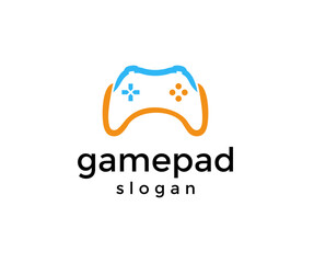 Game pad, Game stick logo design. Game controller for video games and e-sports vector design and illustration.
