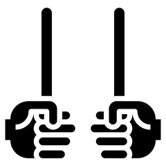 GLOW STICK line icon,linear,outline,graphic,illustration