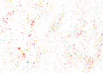 Abstract splatter color on white background. Vector illustration