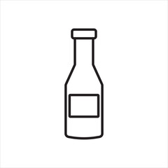 glass bottle icon vector illustration symbol