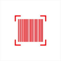barcode icon vector illustration symbol
