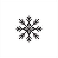 Obraz premium snowflake icon vector illustration symbol