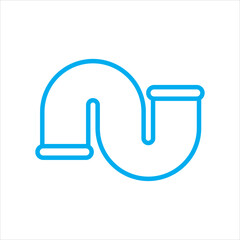 Obraz premium plumbing, pipe icon vector illustration symbol