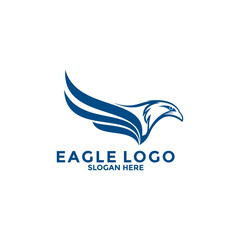 Fototapeta premium Eagle Bird Logo Vector Template. Eagle Logo Icon, Business Logo Concept