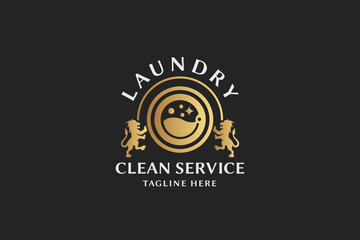 Laundry Work Pro Logo Templates

