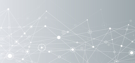 Big data visual information background. Social network concept. Connection vector background.