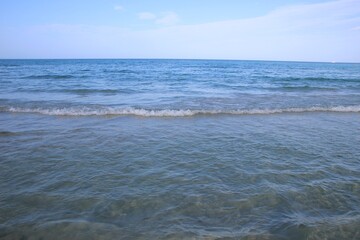 Italy, Salento: Foreshortening of the Adriatic Sea.