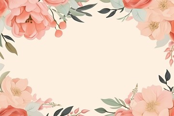 Flower border Frame Background, flower patterned frame, Floral Frame Background.