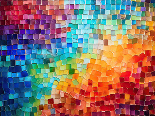 abstract background with color squares