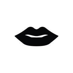 Lips Icon in trendy flat style isolated on white background. Mouth symbol icon for web site design, logo, app, UI. Vector illustration.