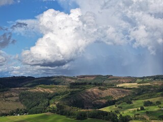 Obraz premium Gewitter überm Westerwald