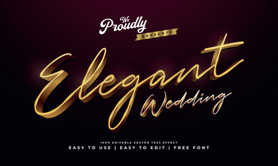 luxury glossy glowing shiny golden editable vector text effect