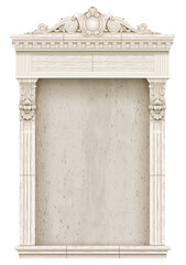 Classic marble architectural door facade frame © denisik11