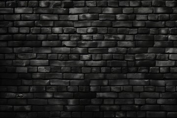 Black brick wall, background for black friday and promotion. Generative AI