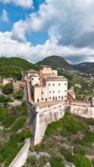 Fototapeta na wymiar Castelfranco, a historic fortification in Liguria