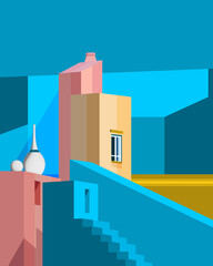 houses on the street