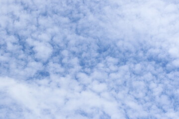 Fototapeta na wymiar bavarian claudy sky. White clouds in blue sky. 