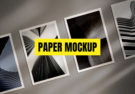 A4 Paper Mockup