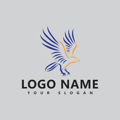 professional and creative logo design with eagle