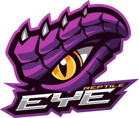Reptile eyes mascot esport logo