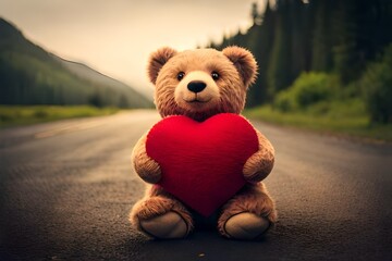 teddy bear with heart