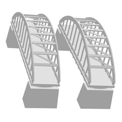 Bridge connection structure.