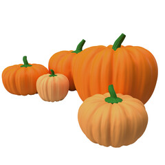 The pumpkin for Thanksgiving day concept