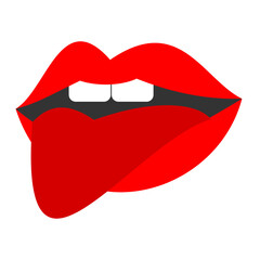 lips stickers illustration