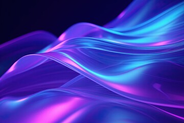 Fototapeta premium abstract futuristic background with pink blue glowing neon moving high speed wave lines and bokeh lights. Data transfer concept Fantastic wallpaper