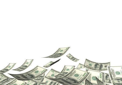 dollars money fallng like leaves in autumn win sales rich walth