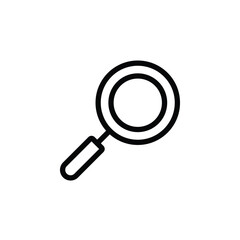 Magnifying Glass - Business Related Icon - Thin line, Outline - EPS Vector