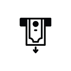  Money Withdrawal - Glyph - Business Related Icon - EPS Vector