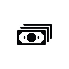 Paper Money, Bills - Glyph - Business Related Icon - EPS Vector