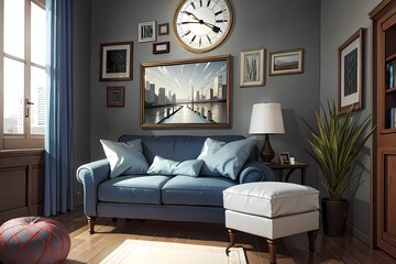 modern living room, Generative AI