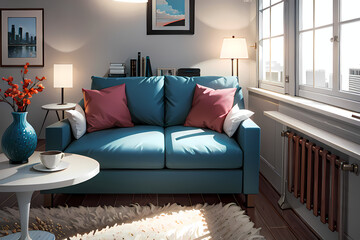 modern living room, Generative AI